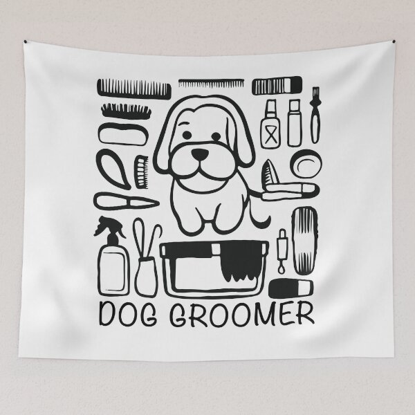Item preview, Dog Groomer Doodle designed and sold by Corner-Distro.