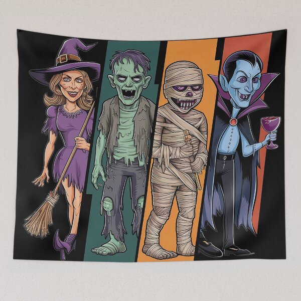 Item preview, halloween characters designed and sold by likbatonboot.