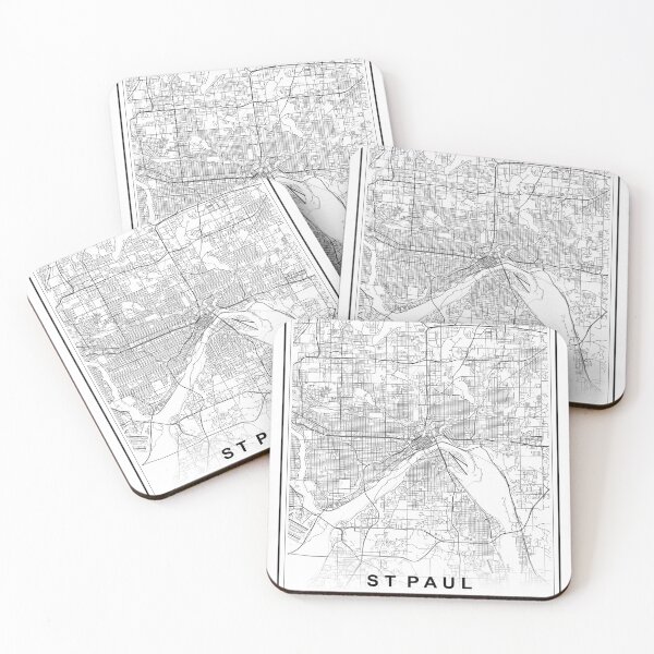 Item preview, St Paul City Map designed and sold by SHAMPAIN-ART-CO.
