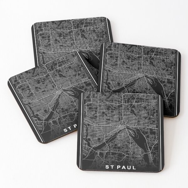 Item preview, St Paul City Map designed and sold by SHAMPAIN-ART-CO.