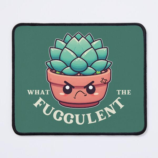Item preview, What The Fucculent Plant Pun designed and sold by The magic Yellow bus.
