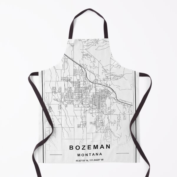 Item preview, Bozeman City Map designed and sold by SHAMPAIN-ART-CO.