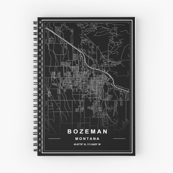 Item preview, Bozeman City Map designed and sold by SHAMPAIN-ART-CO.