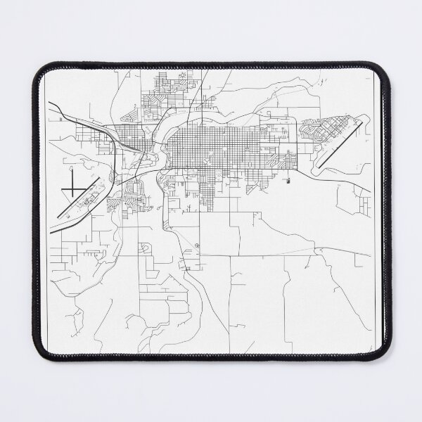 Item preview, Great Falls City Map designed and sold by SHAMPAIN-ART-CO.