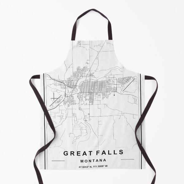 Item preview, Great Falls City Map designed and sold by SHAMPAIN-ART-CO.
