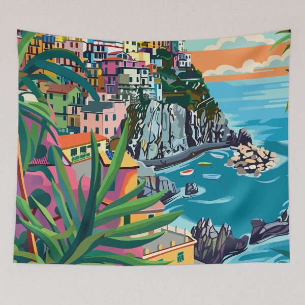 Aperçu de l'œuvre Nature Ligurie Italie Cinque Terre créée et vendue par LVTFCOarts.
