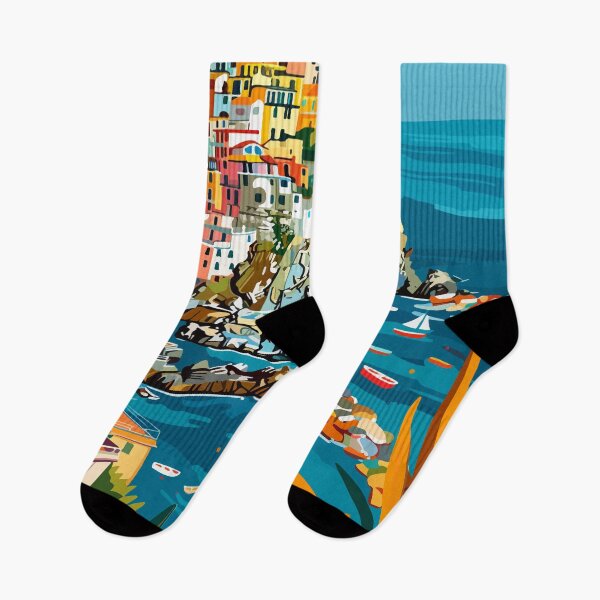 Artikelvorschau, Ligurien Italien Minimalistisch Cinque Terre entworfen und verkauft von LVTFCOarts.