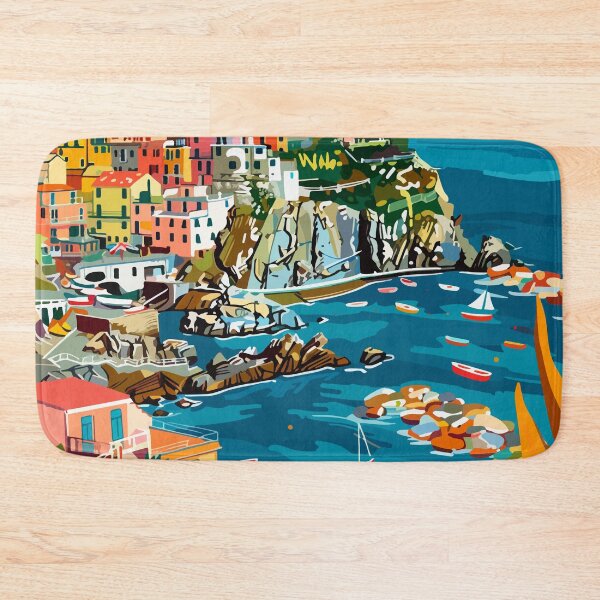 Artikelvorschau, Ligurien Italien Minimalistisch Cinque Terre entworfen und verkauft von LVTFCOarts.