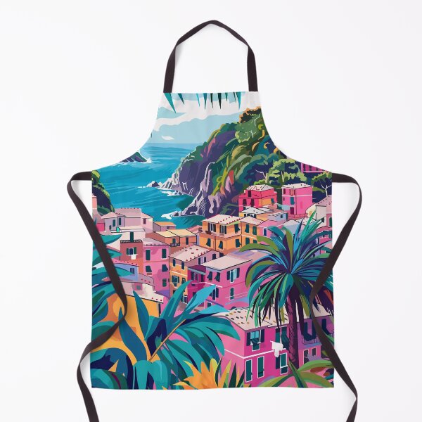 Artikelvorschau, Cinque Terre Italien Kunst Illustration entworfen und verkauft von LVTFCOarts.