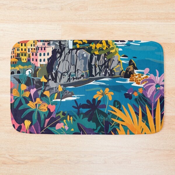 Item preview, Cinque Terre Art Italy Illustration designed and sold by LVTFCOarts.
