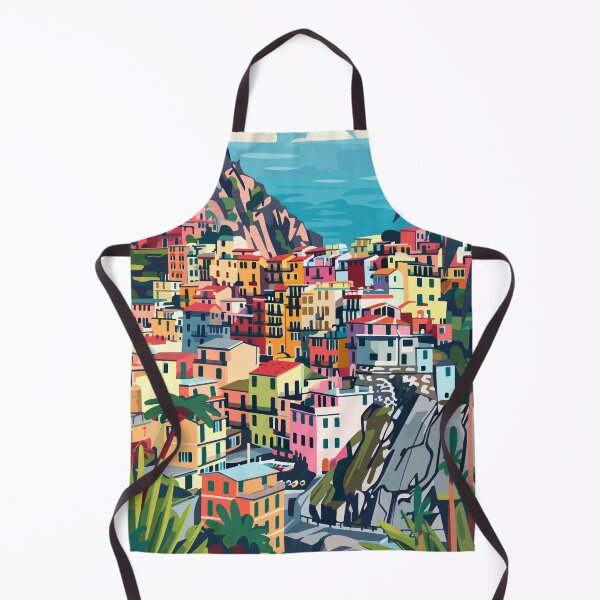 Aperçu de l'œuvre Illustration de la nature des Cinque Terre en Italie créée et vendue par LVTFCOarts.
