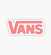 blood orange and red vans logo Sticker