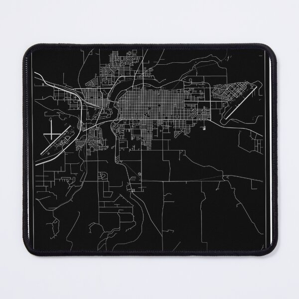 Item preview, Great Falls City Map designed and sold by SHAMPAIN-ART-CO.