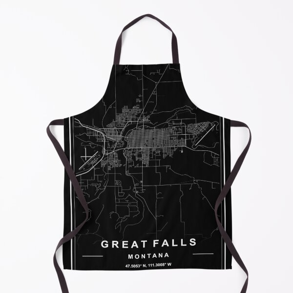 Item preview, Great Falls City Map designed and sold by SHAMPAIN-ART-CO.