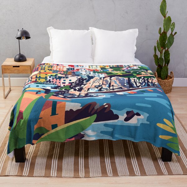 Item preview, Cinque Terre Art Aesthetic Illustration designed and sold by LVTFCOarts.