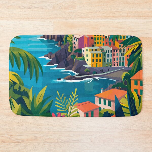Item preview, Cinque Terre Art Italy Liguria Illustration designed and sold by LVTFCOarts.