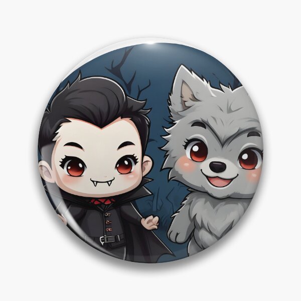 Item preview, Kawaii Vampire and Werewolf Halloween designed and sold by Snackwear Apparel.