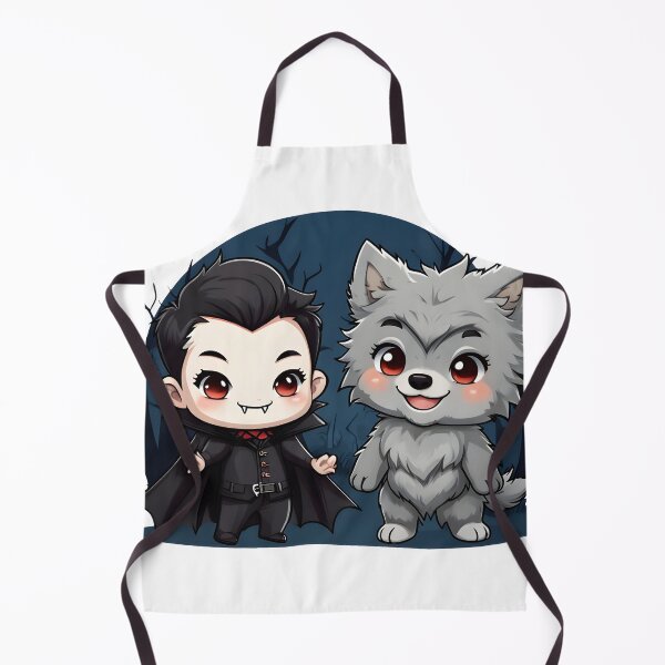 Item preview, Kawaii Vampire and Werewolf Halloween designed and sold by Snackwear Apparel.