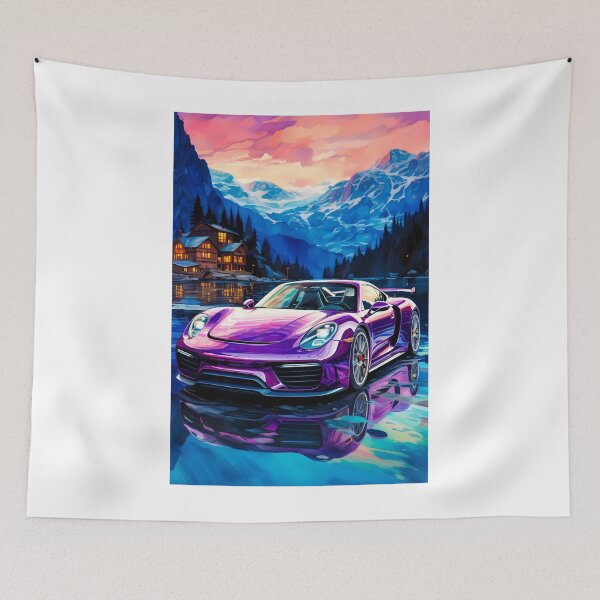 Item preview, Alpine Serenity Porsche Cayman by the Lake designed and sold by RevUpDesign.