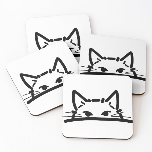 Item preview, peeking cat designed and sold by takuchizomo.