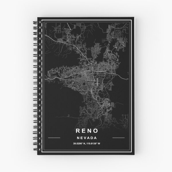 Item preview, Reno City Map designed and sold by SHAMPAIN-ART-CO.