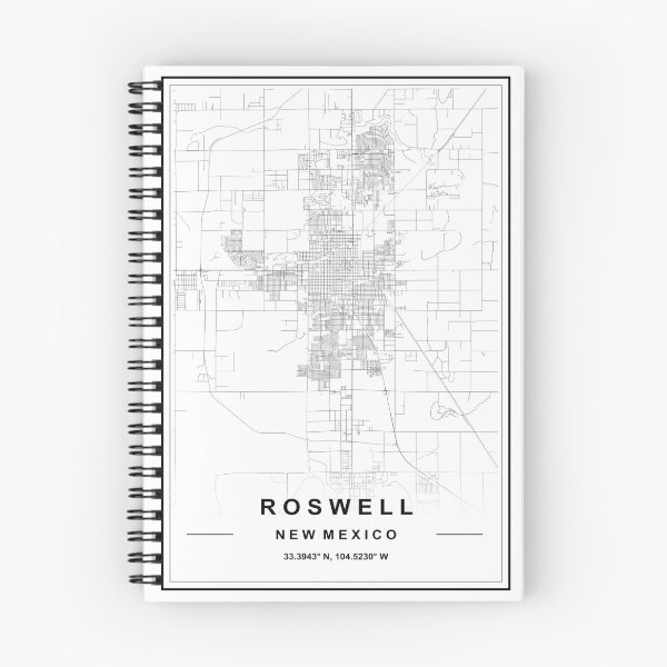 Item preview, Roswell City Map designed and sold by SHAMPAIN-ART-CO.