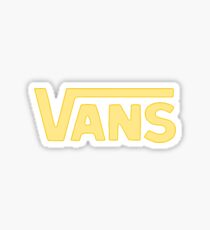 soft yellow vans logo Sticker