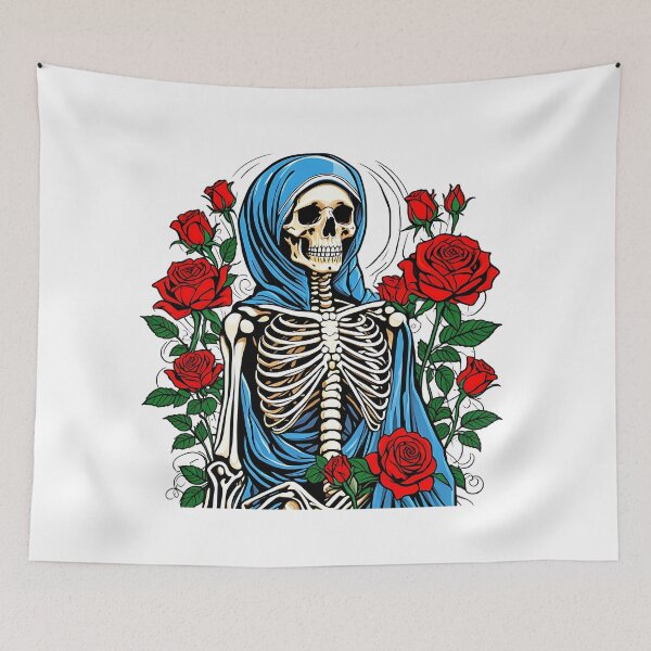Item preview, Hooded Skeleton Flowers designed and sold by HippieFarms11.