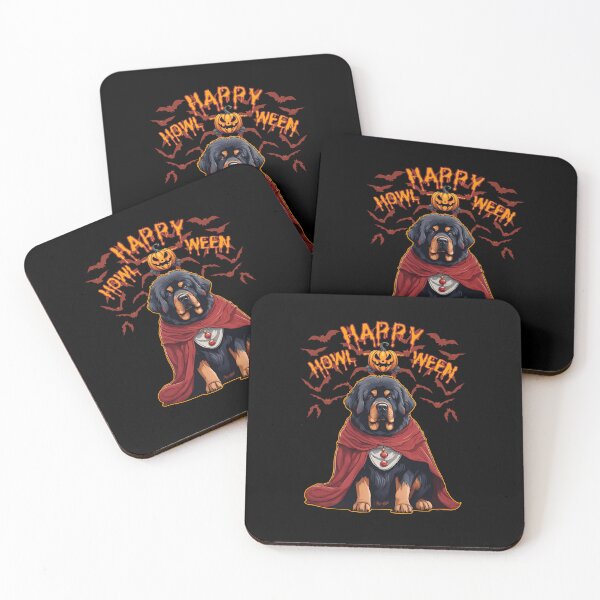 Item preview, Majestic Tibetan Mastiff in Vampire Cape - "Happy Howloween" - Halloween Design for Products designed and sold by GoodyPaws.