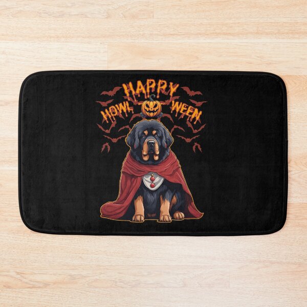 Item preview, Majestic Tibetan Mastiff in Vampire Cape - "Happy Howloween" - Halloween Design for Products designed and sold by GoodyPaws.