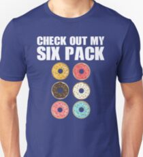 Check Out My 6-Pack Shirt Funny Love Donuts Gear Unisex T-Shirt