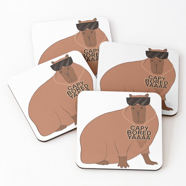Item preview, CAPYBARA MORE LIKE CAPY-BORED-YAAAAA designed and sold by JustWantsSleep.