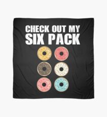 Check Out My 6-Pack Shirt Funny Love Donuts Gear Scarf