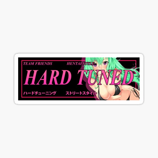 Car Slap Sticker - Anime Girl - HARD TUNED Sticker