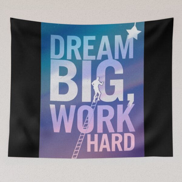 Item preview, "Motivational Must-Have: Dream Big, Work Hard" designed and sold by SiriusAi.