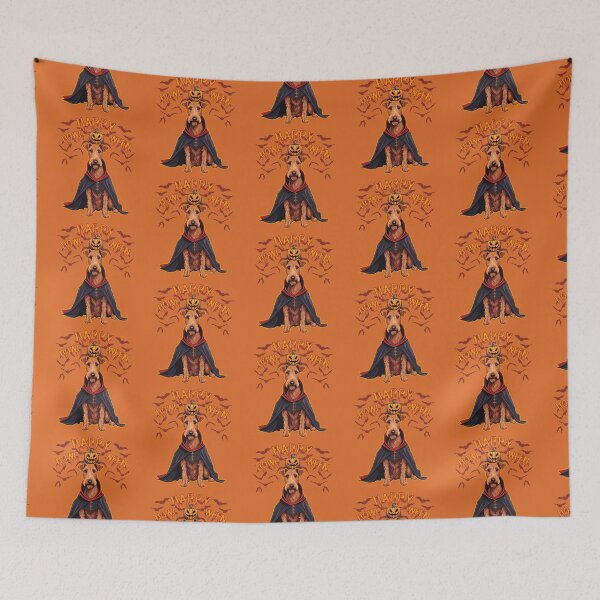Item preview, Charming Lakeland Terrier in Vampire Cape - "Happy Howloween" - Halloween Design for Products designed and sold by GoodyPaws.