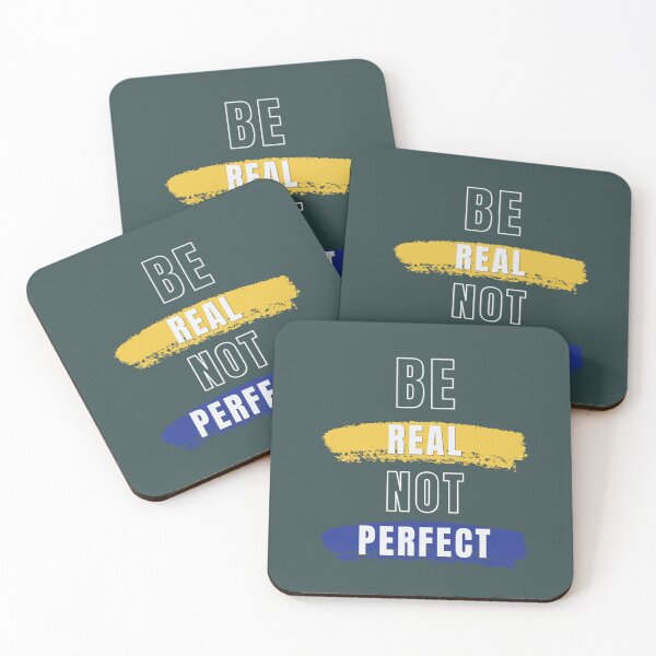 Item preview, be  real not perfect designed and sold by PositivelyPrinted.
