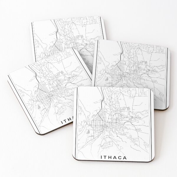 Item preview, Ithaca City Map designed and sold by SHAMPAIN-ART-CO.