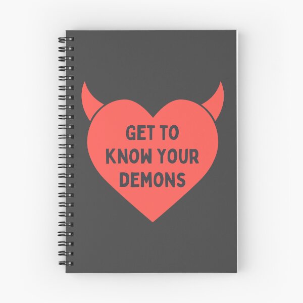 Item preview, Get To Know Your Demons Devil Heart designed and sold by Anna Liz Heart.