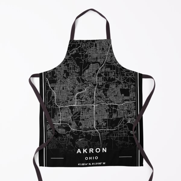 Item preview, Akron City Map designed and sold by SHAMPAIN-ART-CO.