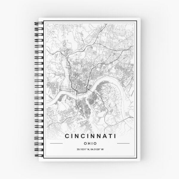 Item preview, Cincinnati City Map designed and sold by SHAMPAIN-ART-CO.