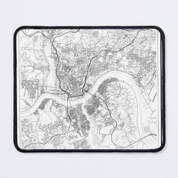 Item preview, Cincinnati City Map designed and sold by SHAMPAIN-ART-CO.