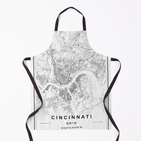 Item preview, Cincinnati City Map designed and sold by SHAMPAIN-ART-CO.
