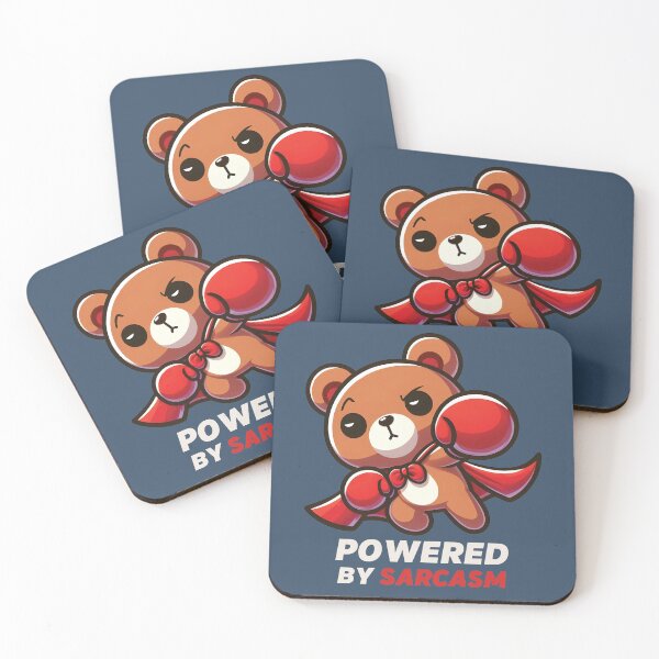 Item preview, Powered By Sarcasm - Super Bear designed and sold by The magic  Yellow bus.