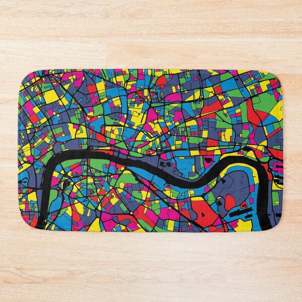 Item preview, Stylized London Map Poster in Pop Art Style designed and sold by Stadify.