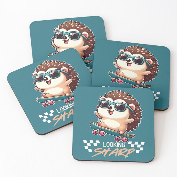Item preview, Cute Street Hedgehog Skateboarder designed and sold by The magic  Yellow bus.
