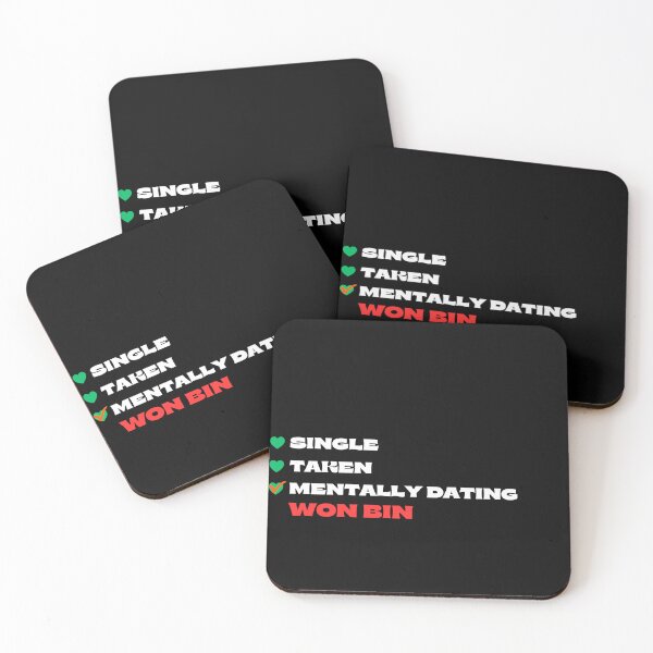 Item preview, Mentally Dating Won Bin - White Fonts designed and sold by Itsheartshop.