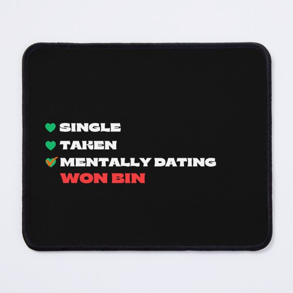 Item preview, Mentally Dating Won Bin - White Fonts designed and sold by Itsheartshop.