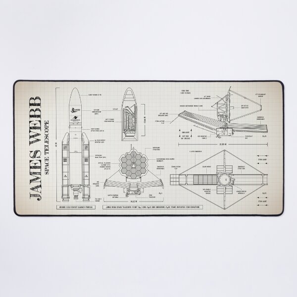 Item preview, James Webb Space Telescope (Ivory Brown) designed and sold by BGALAXY.