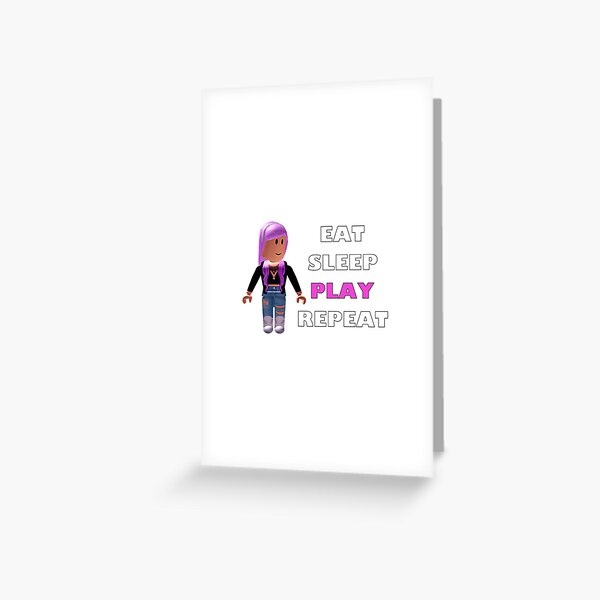 Play Greeting Cards Redbubble - roblox hairy abs